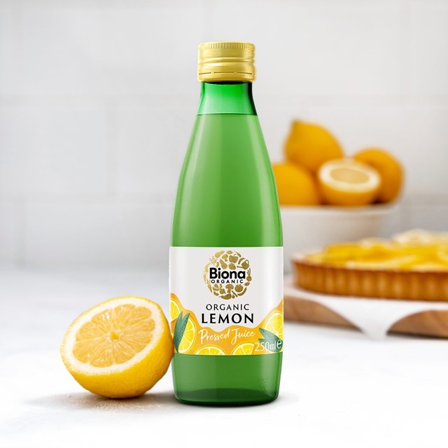 Biona organic lemon juice, UK version