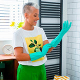 Marigold Bathroom Rubber Gloves Medium, imported from the UK