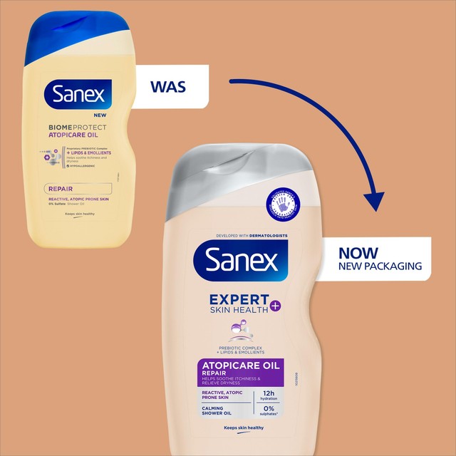 Sanex Atopicare Oil Repair body wash 515ml (British brand)