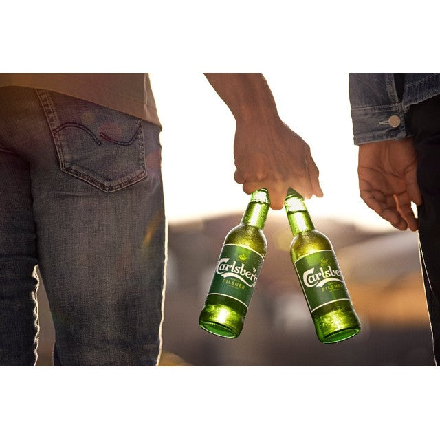 Carlsberg Pilsner Danish Lager Beer 24 x 330ml bottles - British product