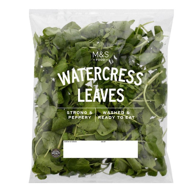 Marks & Spencer washed ready to eat watercress 80g - British product