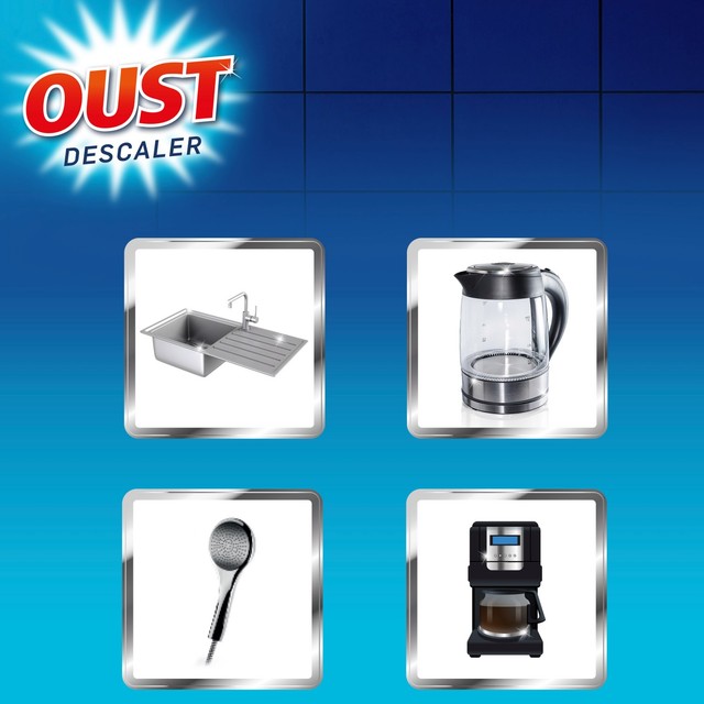 Oust All Purpose Descaler sachets 3x25ml, imported from the UK