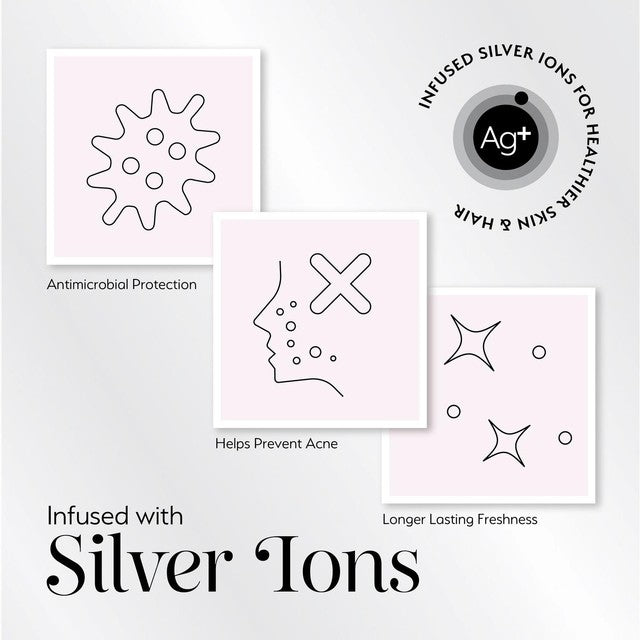 VH2 Silver Cloud white satin pillowcase standard 50x75cm (British brand)