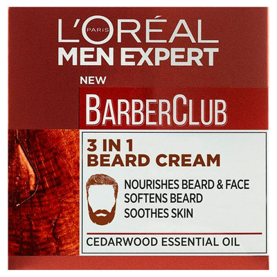 Sainsburys 3-in-1 Beard Cream with Cedarwood Essential Oil 50ml- Buy online at McGrocer