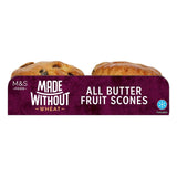 M&S gluten-free fruit scones orange sultanas 2 pack, imported from the UK