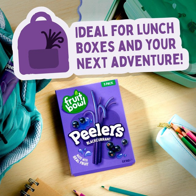 Fruit Bowl blackcurrant peelers fruit snack, UK version