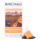 Birchall green tea and peach tea bags 15 pack - British product