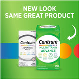 Centrum Advance multivitamin tablets 100 tablets - British product