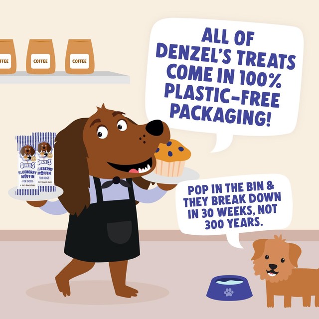 Denzel's Blueberry Muffin dog treat bars 60g - British product