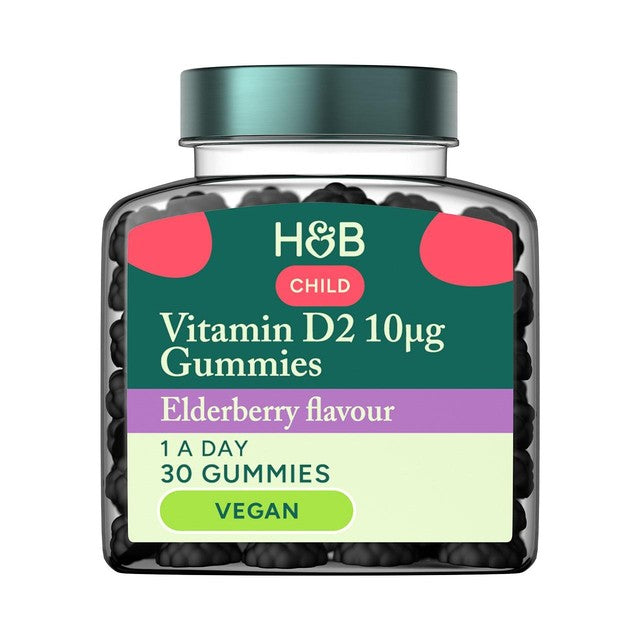 Holland & Barrett Child Vitamin D Gummies Elderberry 30 Gummies, UK version