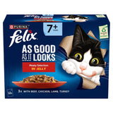 Felix senior cat food meat in jelly 12 x 85g - British product