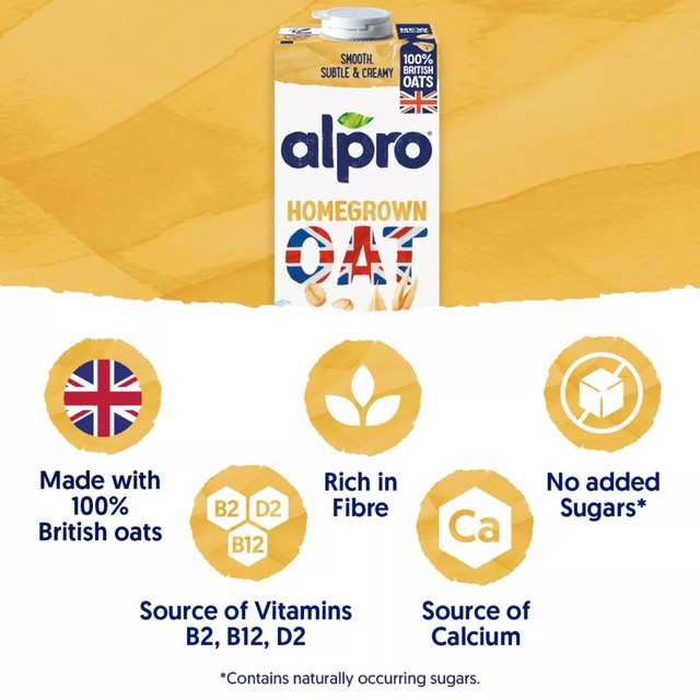 Alpro oat long life dairy free drink pack of 8 - British product