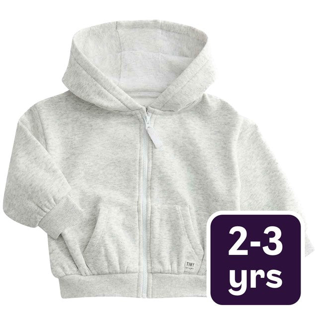 M&S children's hoodie grey marl 2-3 years, imported from the UK