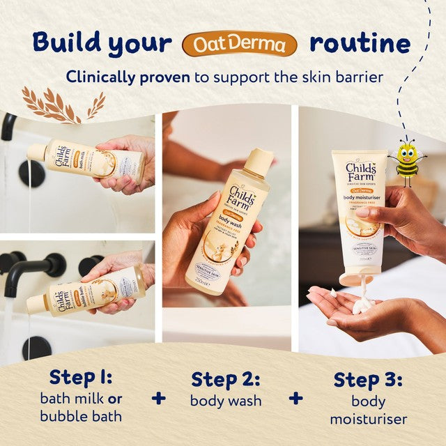 Childs Farm OatDerma Fragrance-Free body wash 250ml - British product
