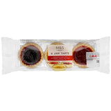 M&S jam tarts assorted flavours 190g, imported from the UK