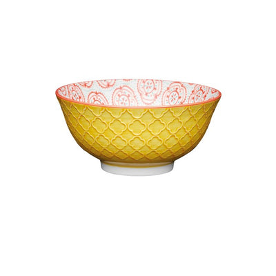 M&S KitchenCraft Bright Yellow Floral Ceramic Tapas Bowls 16cm- Buy online at McGrocer