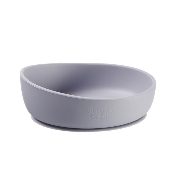 Vital Baby silicone suction feeding bowl set dusky mauve (British brand)