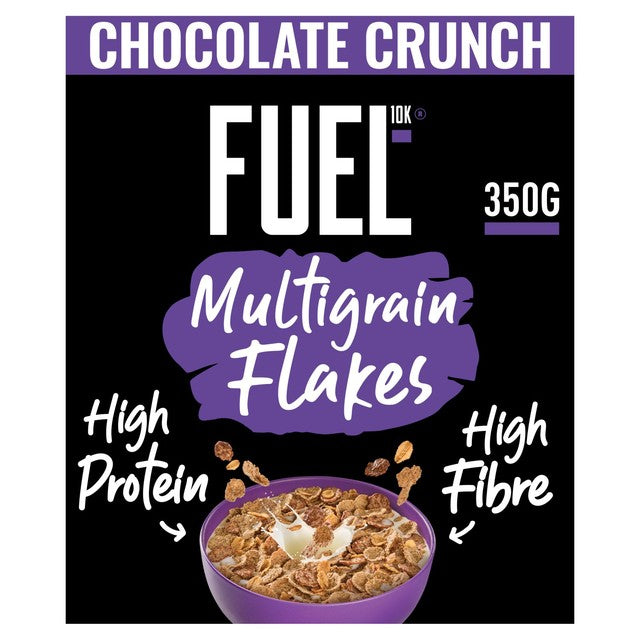 Fuel10K Breakfast Cereal Chocolate Multigrain Flakes 350g, UK version