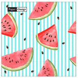 Duni Melon Lines 3 ply napkins 20 pack - British product