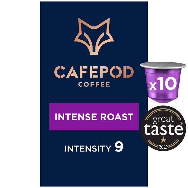CafePod Intense Roast coffee pods 10 pack - British product
