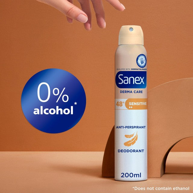 Sanex Sensitive Antiperspirant Spray 200ml (British brand)