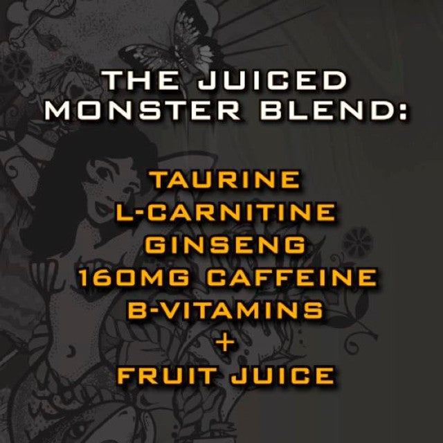 Monster Rio Punch energy drink 4 x 500ml, imported from the UK