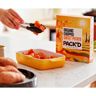 M&S Pack'd Økologisk Hakket Søtpotet Frossen Grønnsak 450g - Kjøp online hos McGrocer