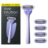 Wilkinson Sword Intuition Quattro Sensitive women's razor with 5 refills (British brand)
