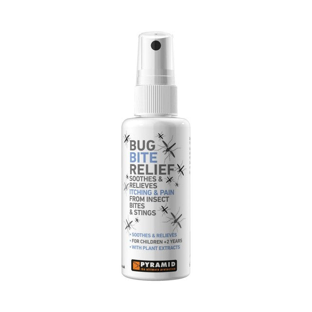 Pyramid Protect Bug-Bite Relief Pump Spray 60ml, imported from the UK