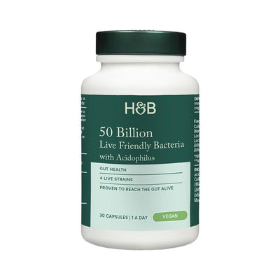 M&S Holland & Barrett Live Friendly Bacteria 50 Billion Vegan Probiotic Capsules 30 Capsules - اشترِ عبر الإنترنت من McGrocer