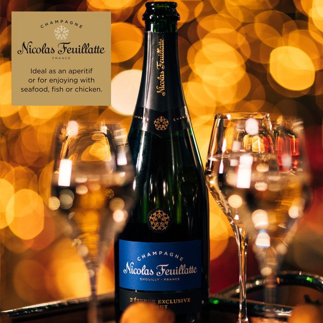 Nicolas Feuillatte Champagne Brut NV 75cl, imported from the UK