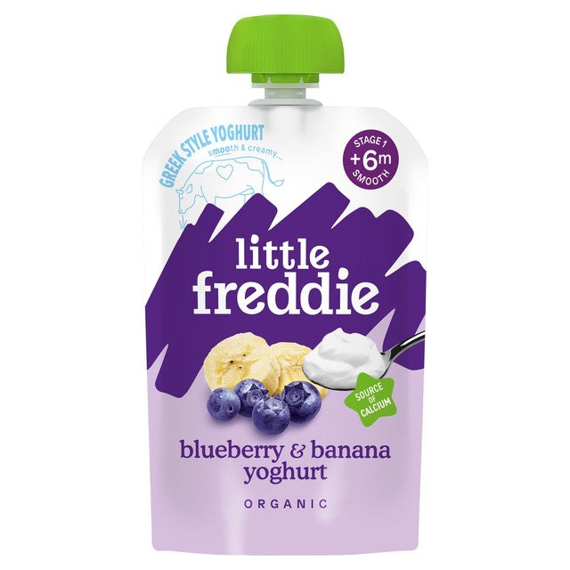 Little Freddie blueberry banana yoghurt baby food 100g, UK version