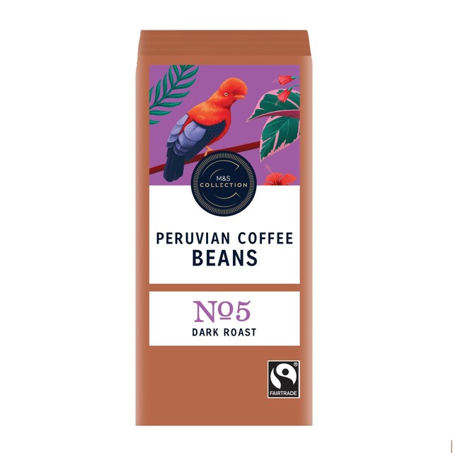 M&S Peruvian ground coffee 227g, imported from the UK