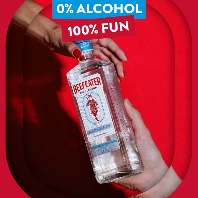 Beefeater 0.0% alcohol-free gin bottle 70cl, UK version