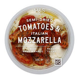 M&S slow roasted tomatoes and mozzarella antipasti 196g, imported from the UK