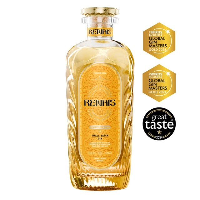 Renais gin 70cl, imported from the UK