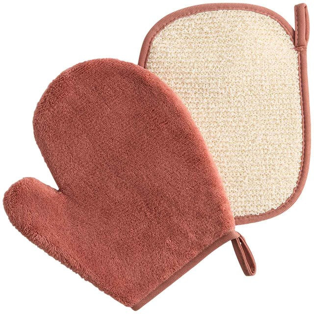 M&S exfoliating mitt two-pack 24cm - British product