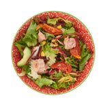 KitchenCraft red and pink Victorian style print ceramic bowls, UK version