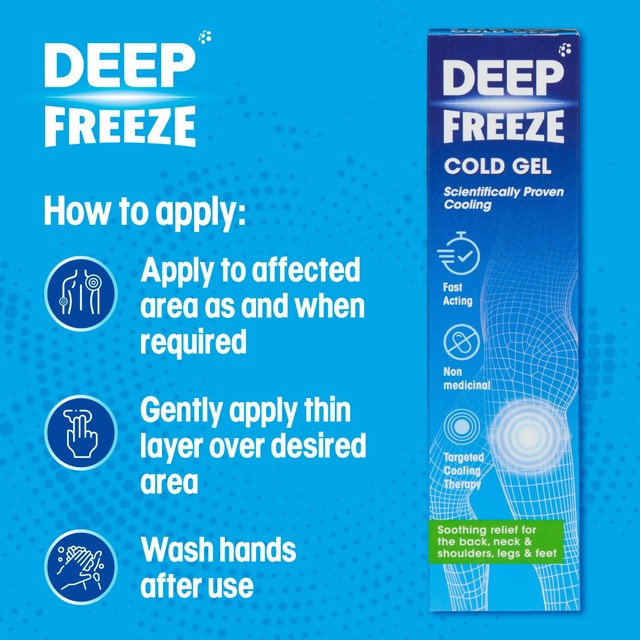 Deep Freeze Cold Gel 100g bottle - British product