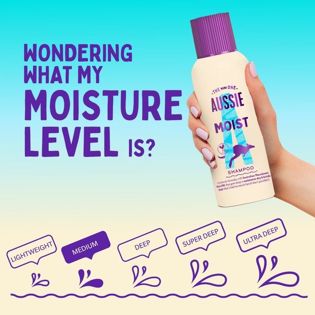 Aussie Miracle Moist Travel Shampoo 100ml - British product