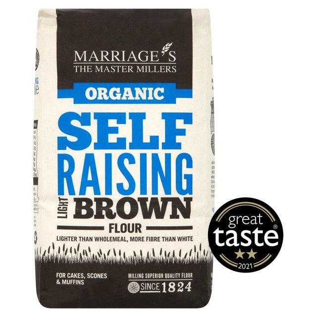Marriage's Self Raising Light Brown Flour 1kg, imported from the UK