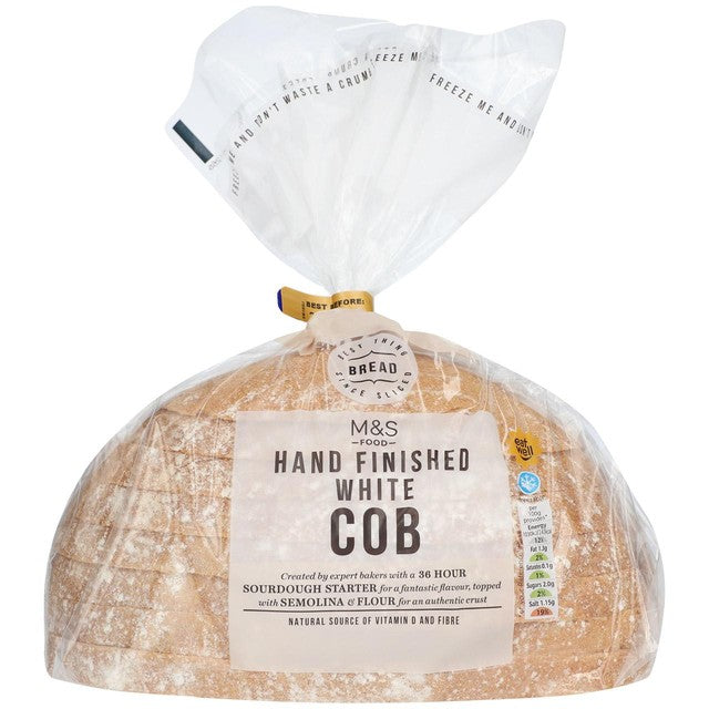 M&S Handveredeltes weißes Maisgrießbrot, 450 g, importiert aus Großbritannien