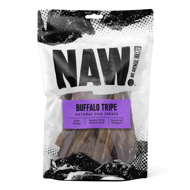 NAW buffalo tripe dog treat 250g, imported from the UK