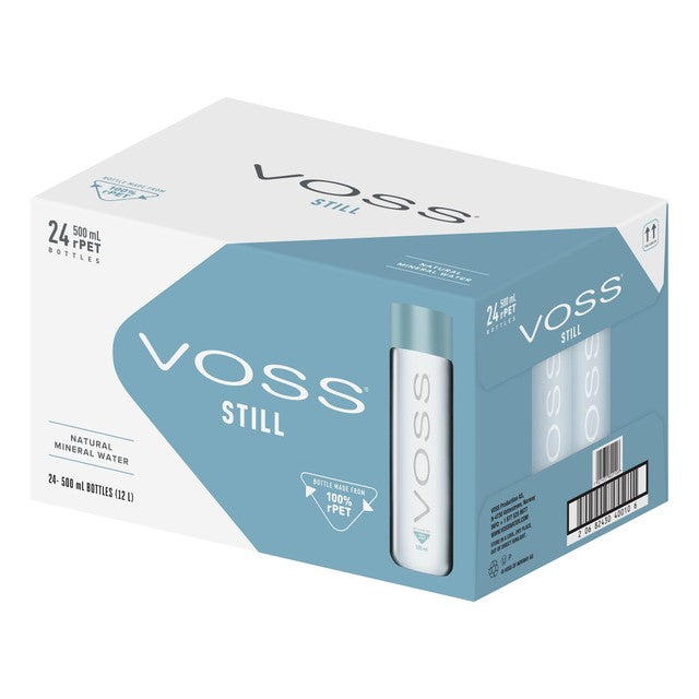 Voss Still Artesian Water rPET Bottle 500ml (British brand)