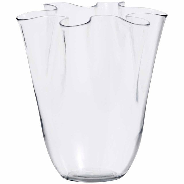 M&S medium clear handkerchief glass vase, imported from the UK