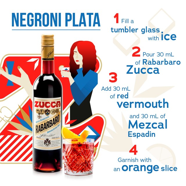 Zucca Rabarbaro herbal liqueur 70cl, imported from the UK