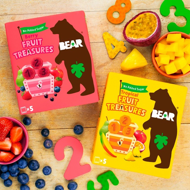 Bear Treasures berry fruit snacks for kids 100g - British product