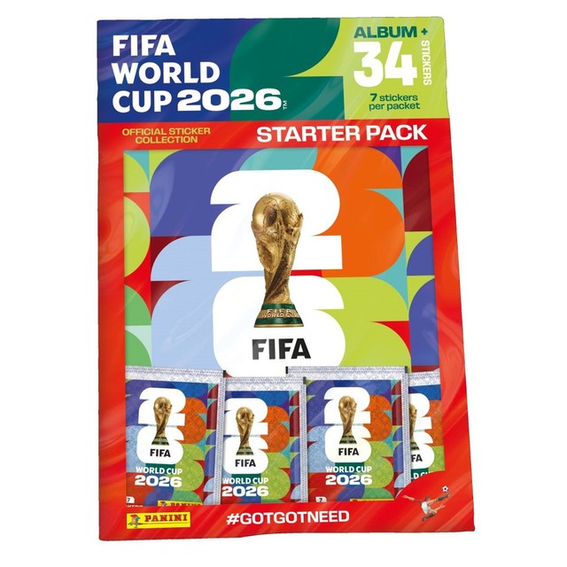 Panini FIFA World Cup 2026 sticker collection starter pack - British product