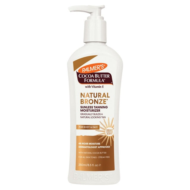 Palmer's Natural Bronze gradual tanning lotion 250ml, imported from the UK