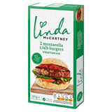 Linda McCartney mozzarellaburgere 227 g, britisk versjon